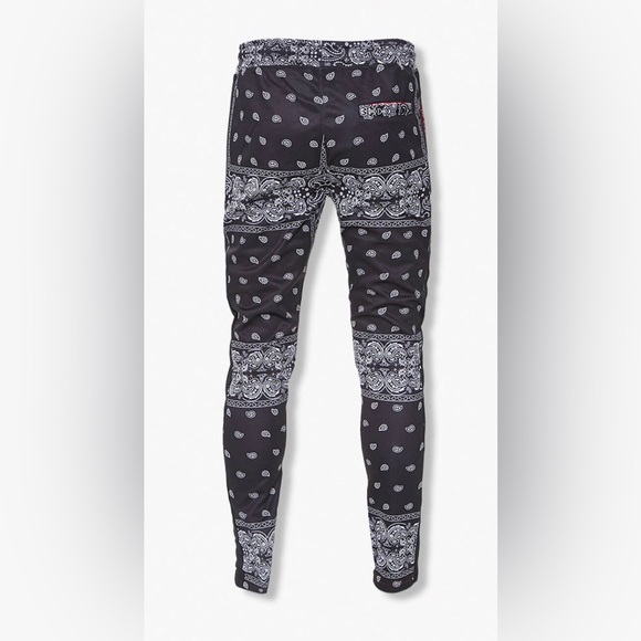 Forever 21 Rebel Minds bandana print tracksuit Sz Large Rebel red / black - Picture 8 of 16